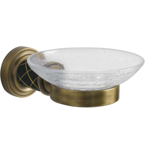 Купить купить мыльница, boheme murano, бронза, черный арт. 10903-b-br