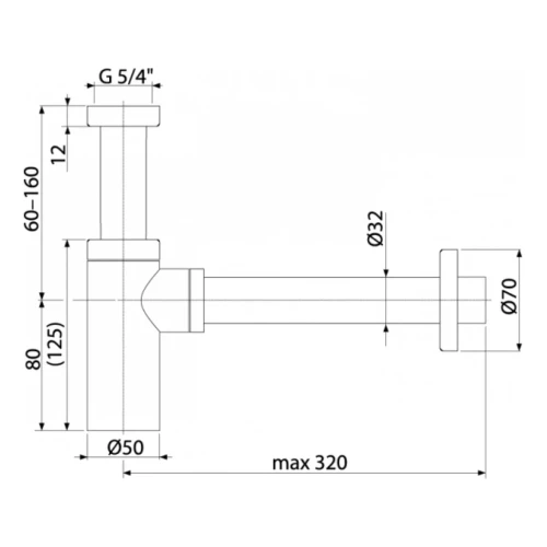 Купить купить сифон для раковины, boheme, оружейная сталь арт. 609-sgm